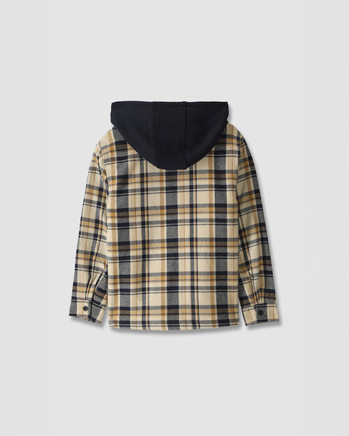 Sobrecamisa Con Hoodie Cuadros
